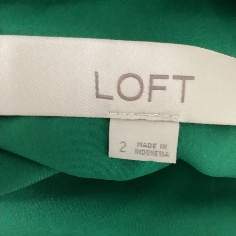 NWT LOFT Floral romper Sz 2 green shorts one-piece - Picture 6 of 8